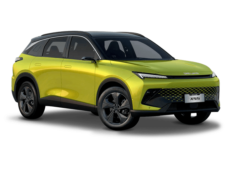Купить BAIC X55 в Саратове - Жёлтый металлик с чёрной крышей
